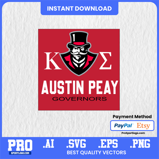 Austin Peay Governors Game Day Banner, Editable Vector, PDF, AI, PNG