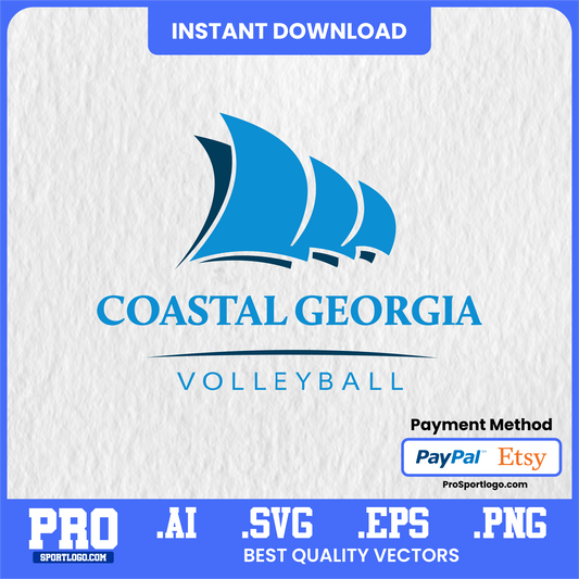 Coastal Georgia Mariners Vector Logo – Editable AI & SVG Files for Merch Design