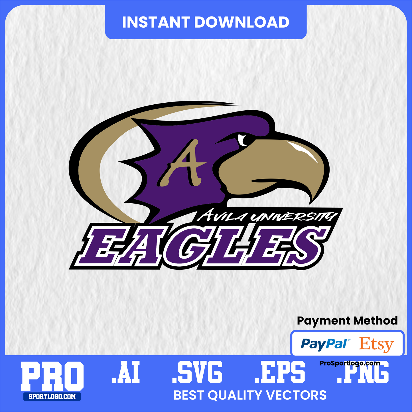 Avila Eagles Game Day Banner, Editable Vector, PDF, AI, PNG