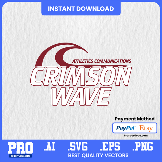 Crimson Wave Men's Basketball Poster, CCAC Theme, PDF, AI, PNG