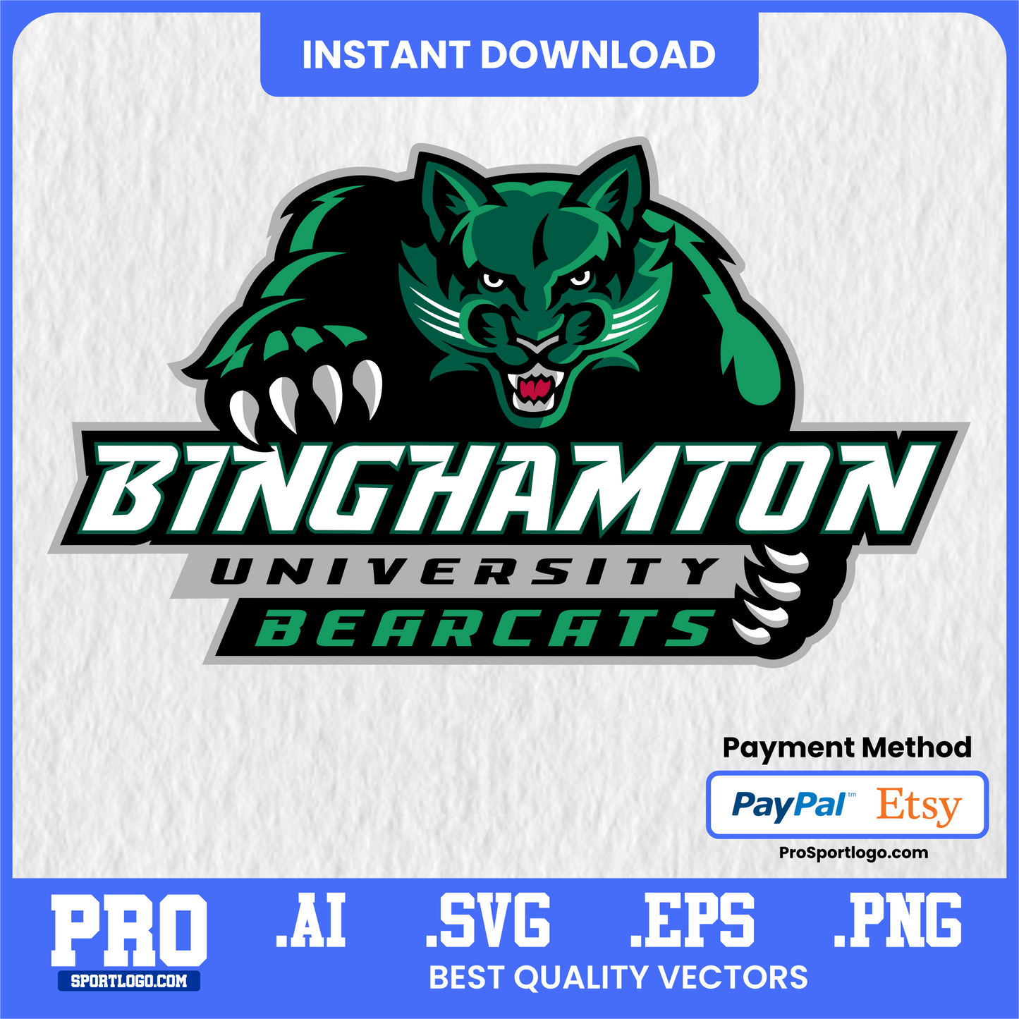 Binghamton Bearcats Basketball Poster, Events Center Theme, Digital Download, PDF, AI, PNG