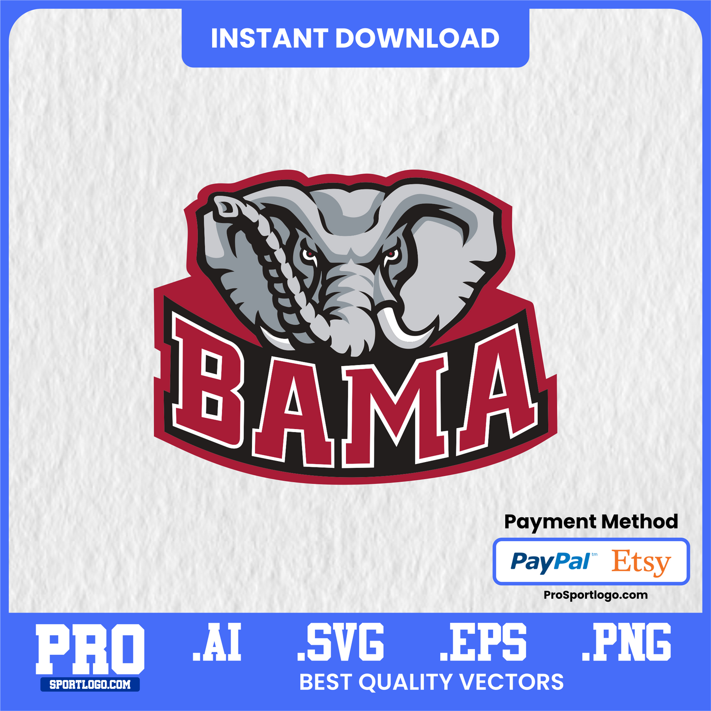 Alabama Crimson Tide Game Day Banner, Editable Vector, PDF, AI, PNG