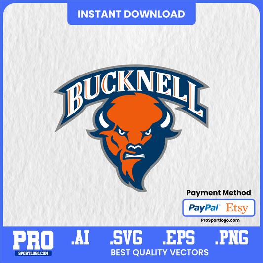 Bucknell Football Poster, Christy Mathewson–Memorial Stadium Theme, Digital Download, PDF, AI, PNG