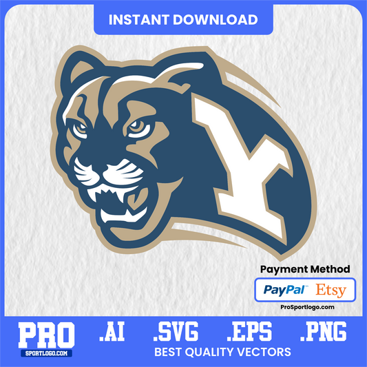 BYU Cougars Football Poster, LaVell Edwards Stadium Theme, Digital Download, PDF, AI, PNG