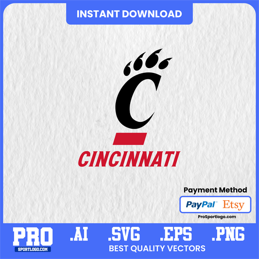 Cincinnati Bearcats Editable Vector Art – AI & SVG College Mascot Files