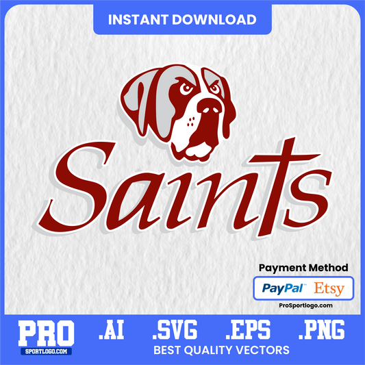 Aquinas College Saints Game Day Banner, Editable Vector, PDF, AI, PNG