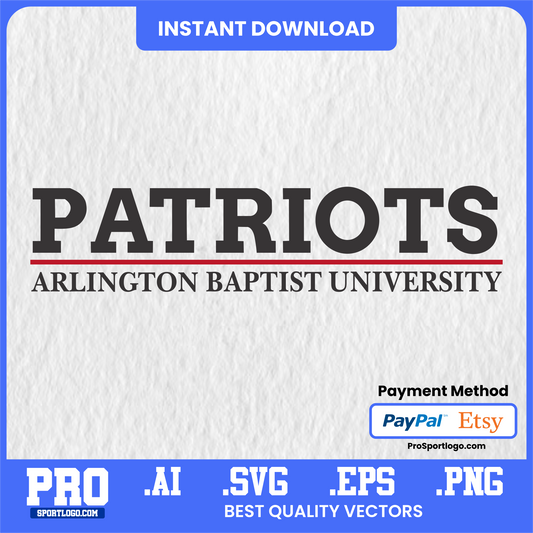 Arlington Baptist Patriots Game Day Banner, Editable Vector, PDF, AI, PNG