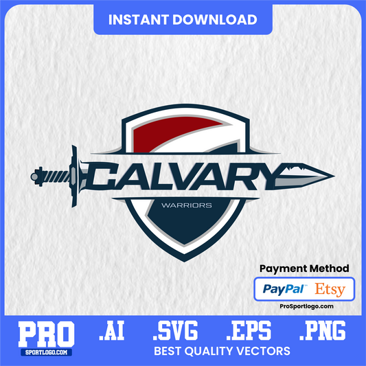 Calvary Warriors Basketball Poster, Midwest Christian College Conference Theme, Digital Download, PDF, AI, PNG