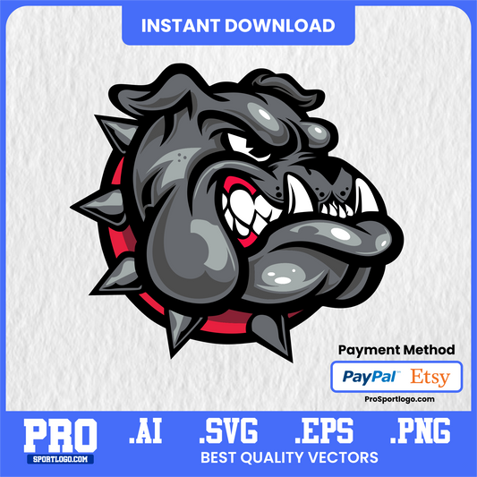Boyce Bulldogs Basketball Poster, Digital Download, PDF, AI, PNG
