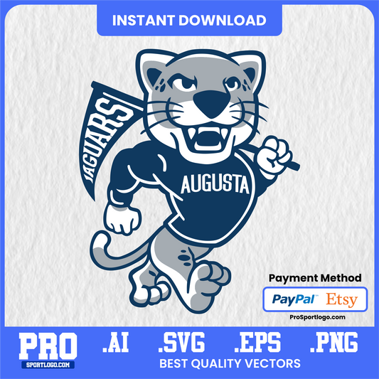 Augusta University Jaguars Spirit Flyer, College Sports Design, PDF, AI, PNG