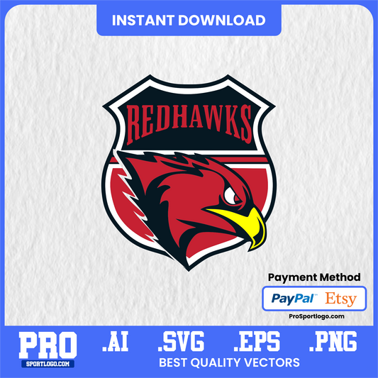 Benedictine Mesa Redhawks Baseball Graphic, Gene Autry Park Background, Editable Template, PDF, AI, PNG