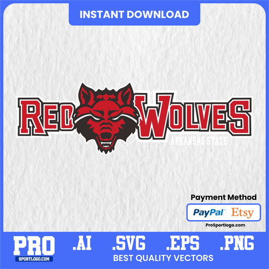 Arkansas State Red Wolves Spirit Flyer, College Sports Design, PDF, AI, PNG