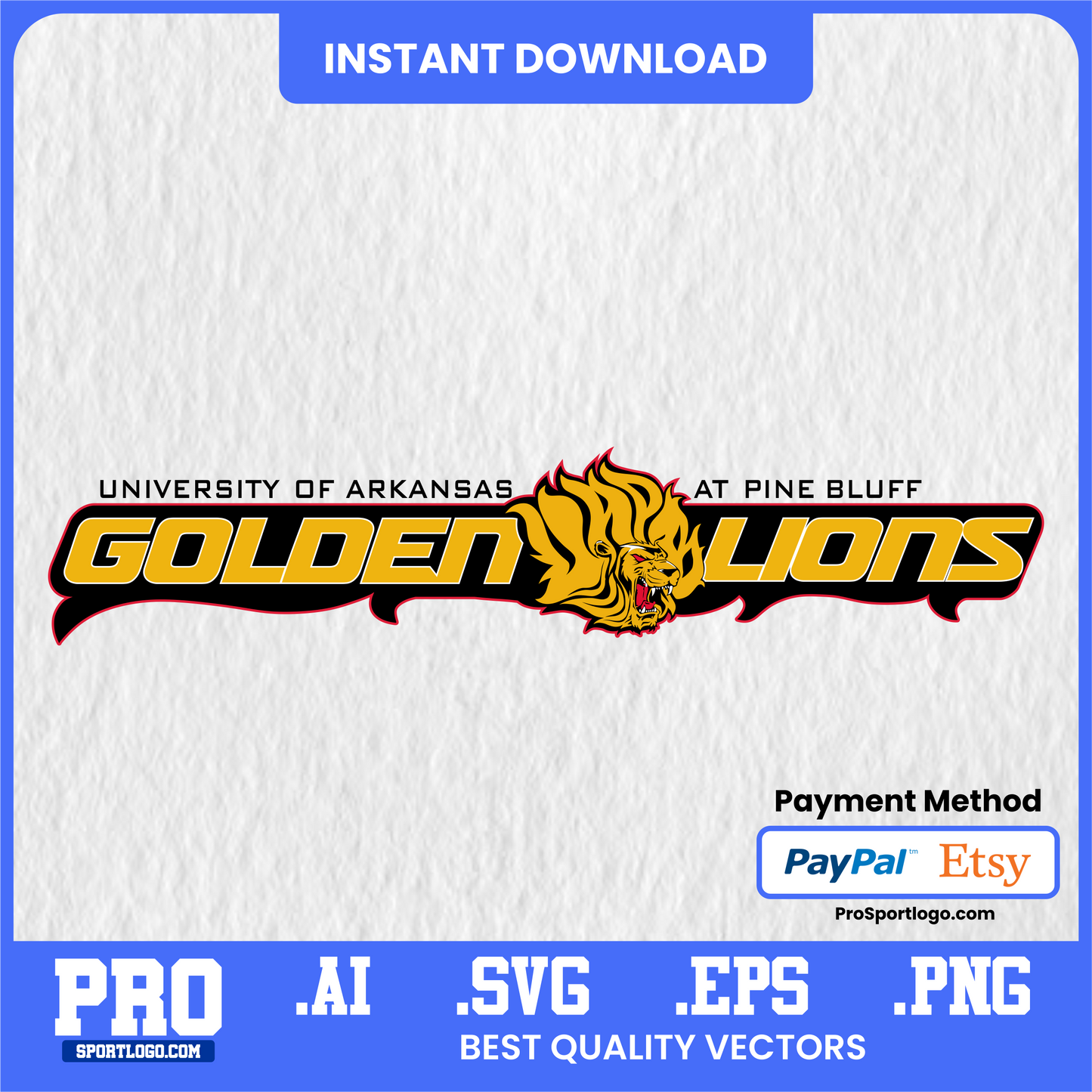 Arkansas–Pine Bluff Golden Lions Spirit Flyer, College Sports Design, PDF, AI, PNG