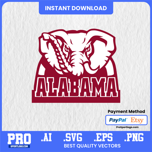 Alabama Crimson Tide Spirit Flyer, College Sports Design, PDF, AI, PNG