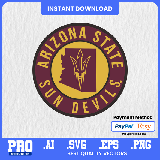 Arizona State Sun Devils Spirit Flyer, College Sports Design, PDF, AI, PNG