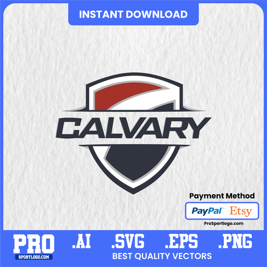 Calvary Warriors Women's Volleyball Poster, Midwest Christian College Style, PDF, AI, PNG