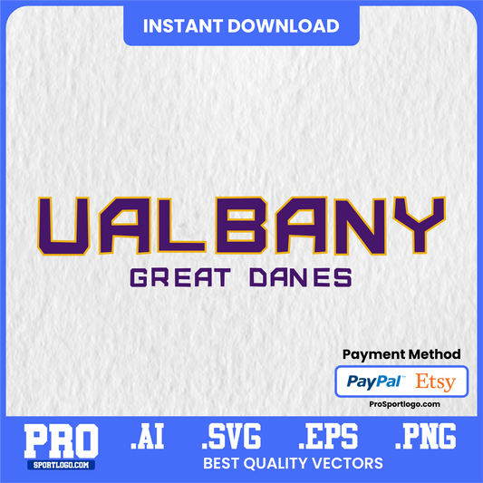 Albany Great Danes Mascot Illustration, Vector Art, PDF, AI, PNG
