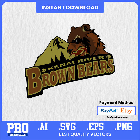 Brown Bears Ice Hockey Graphic, Meehan Auditorium Inspired, Editable Template, PDF, AI, PNG