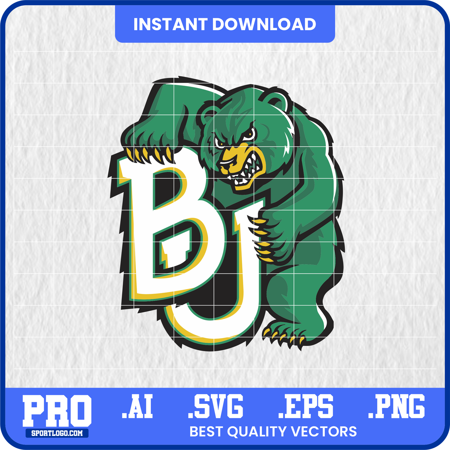 Baylor Bears  Vector SVG | High-Quality Mascot Design for Cricut & Print