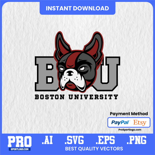 Boston University Terriers Baseball Poster, High-Quality Download, PDF, AI, PNG