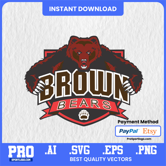 Brown Bears Lacrosse & Soccer Poster, Stevenson Field Theme, Digital Download, PDF, AI, PNG