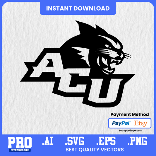 Abilene Christian Wildcats, Vector Clipart, SVG PNG AI EPS, Cricut Silhouette Download