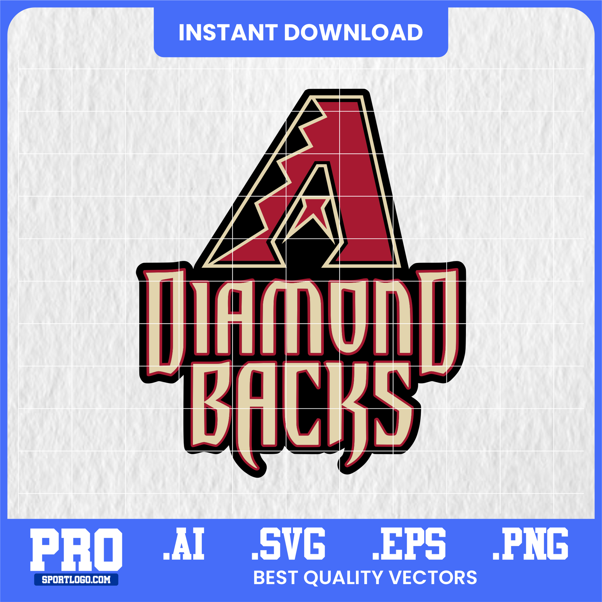 Arizona Diamondbacks baseball team logo SVG — digital vector file for Cricut, Silhouette, vinyl cutting, and DIY crafts