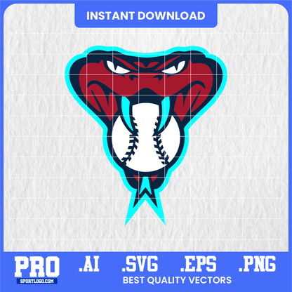 Arizona Diamondbacks baseball team logo SVG — digital vector file for Cricut, Silhouette, vinyl cutting, and DIY crafts