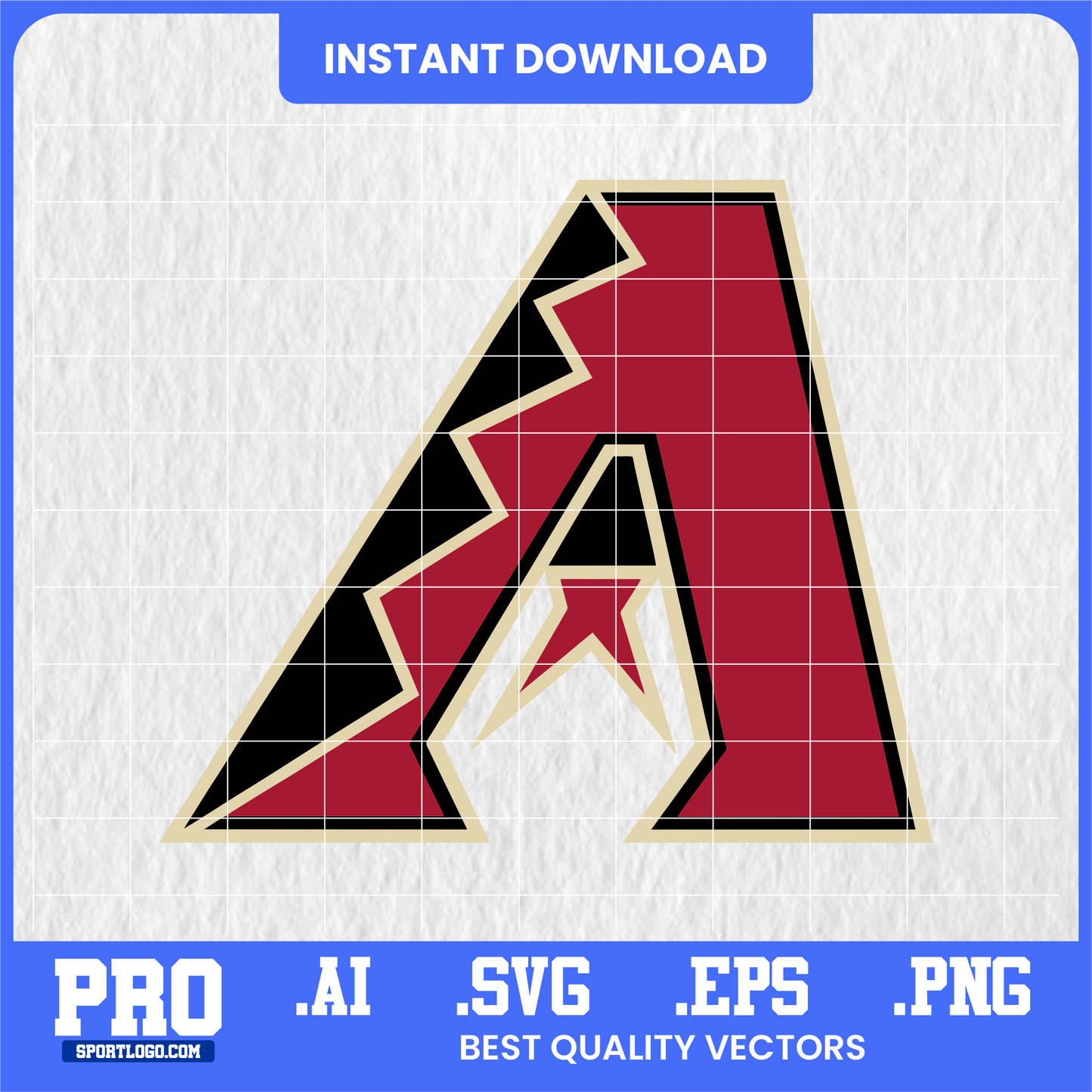 Arizona Diamondbacks baseball team logo SVG — digital vector file for Cricut, Silhouette, vinyl cutting, and DIY crafts