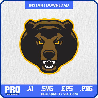 Baylor Bears Head Vector SVG | High-Quality Mascot Design for Cricut & Print