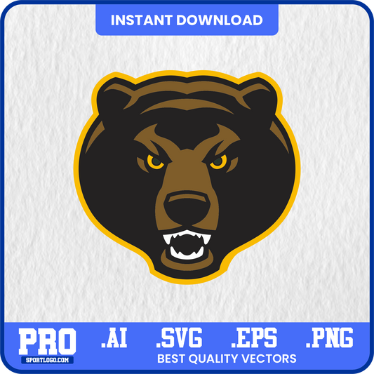 Baylor Bears Head Vector SVG | High-Quality Mascot Design for Cricut & Print