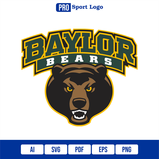 Baylor Bears Vector SVG | High-Quality Mascot Design for Cricut & Print