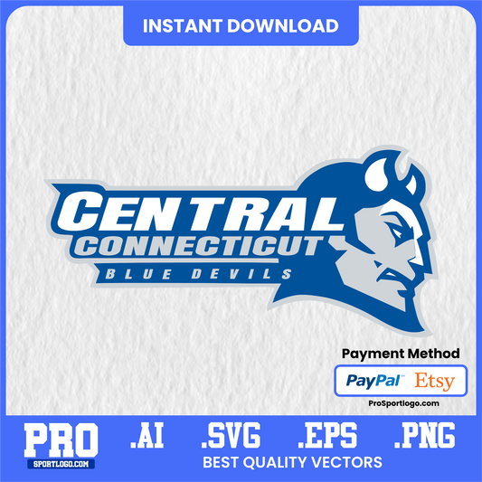 CCSU Blue Devils SVG & AI Vector – Scalable for DTG, Vinyl & Print