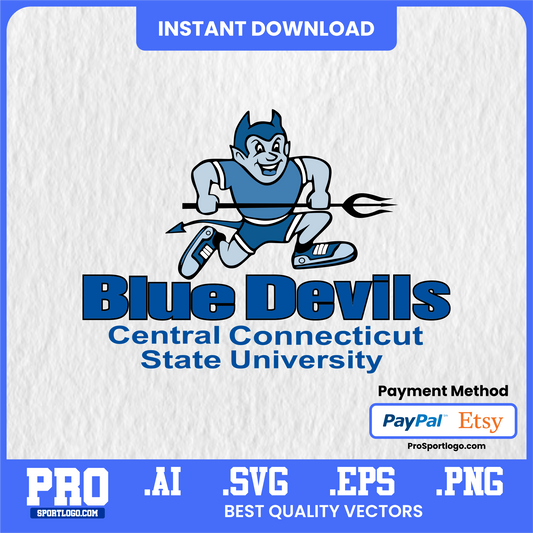 CCSU Blue Devils SVG &amp; AI Vector – Scalable for DTG, Vinyl &amp; Print