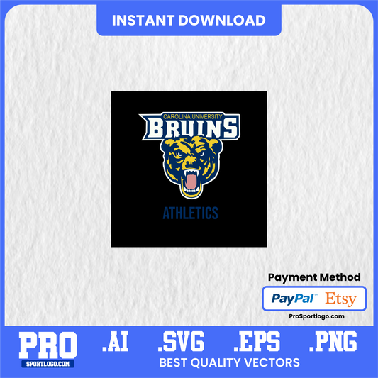 Carolina Bruins SVG File – Digital Mascot for Cricut & Sublimation