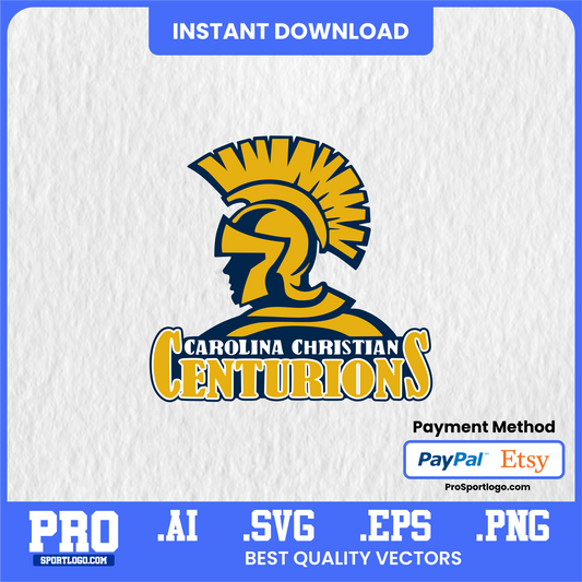 Retro Centurions Basketball Logo – Vector for Vintage Style Gear – Carolina Christian Basketball Mascot Design