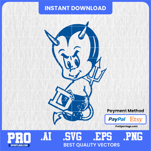 Duke Blue Devils SVG logo — digital vector file for Cricut, Silhouette, vinyl cutting, t-shirts, decals, and DIY crafts