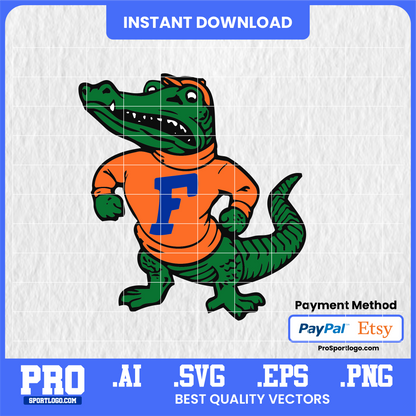 Florida Gators SVG logo — digital vector file for Cricut, Silhouette, vinyl cutting, sublimation, and DIY crafts