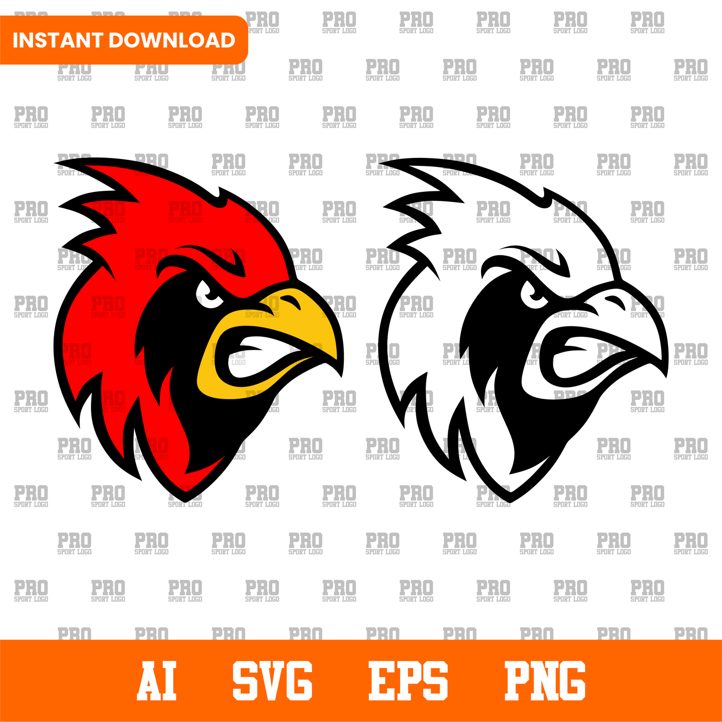 Cardinals Mascot Face Design – Printable Vector Art for Shirts & Decals