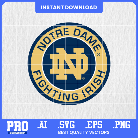 Notre Dame Logo SVG | Instant Download for Cricut & Silhouette Crafts
