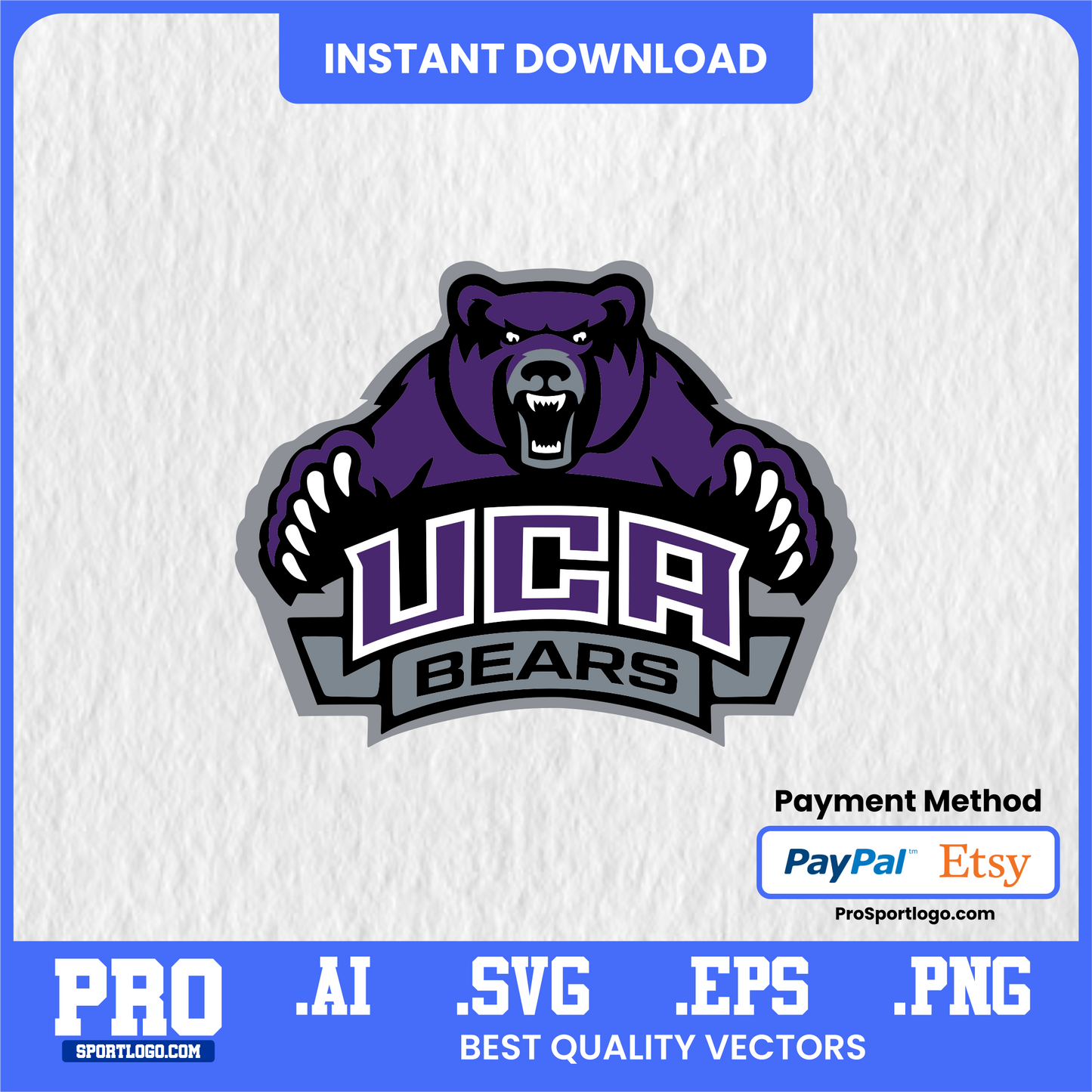 Central Arkansas Bears Vector File – Editable AI + SVG for Sublimation & DTG