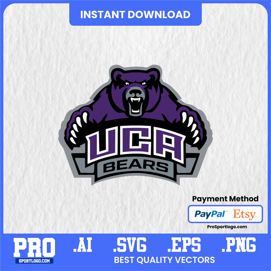 Central Arkansas Bears Vector File – Editable AI + SVG for Sublimation & DTG
