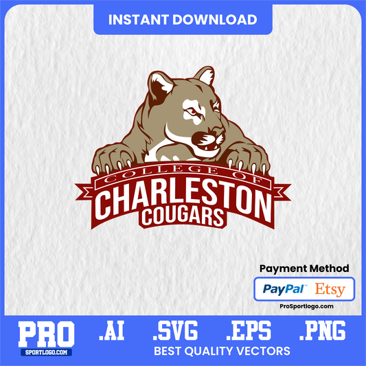 Charleston Cougars SVG & AI Vector – Scalable Design for Sublimation & DTG