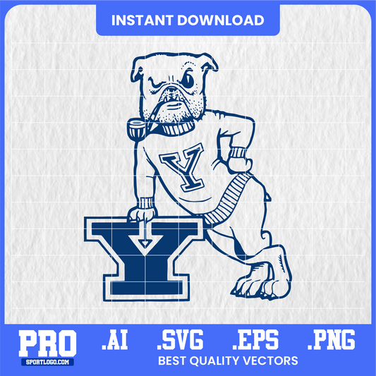 Yale Bulldogs Digital Logo Pack | High-Quality SVG for Cricut & Printing
