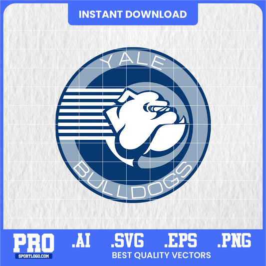 Yale Bulldogs Mascot SVG Bundle | Digital Vector Cut Files for Cricut & Silhouette