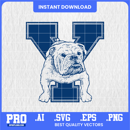 Yale Bulldogs SVG Design | PNG, EPS, AI Files for Personal Use Projects